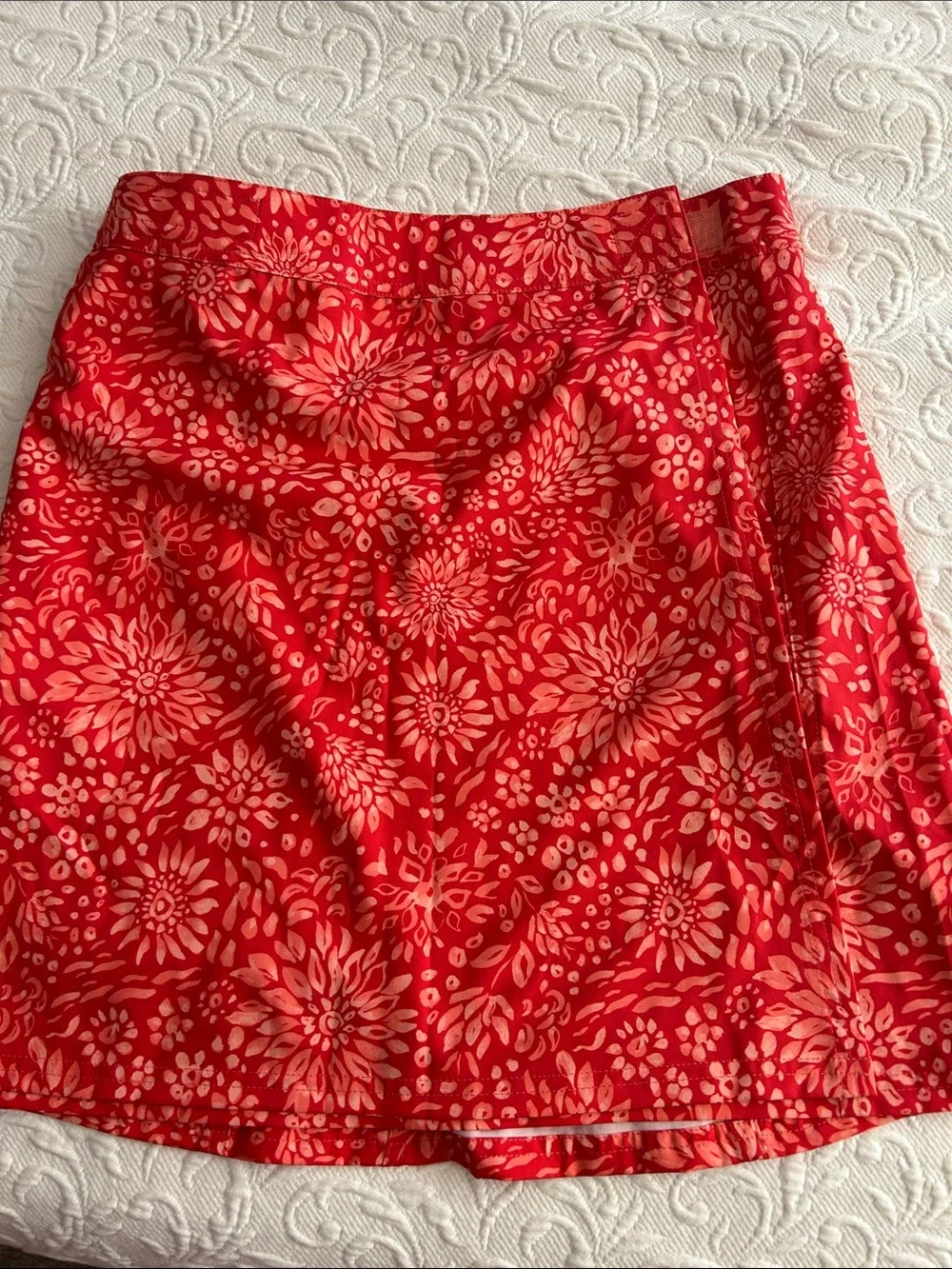 Red and Pink Floral RipSkirt